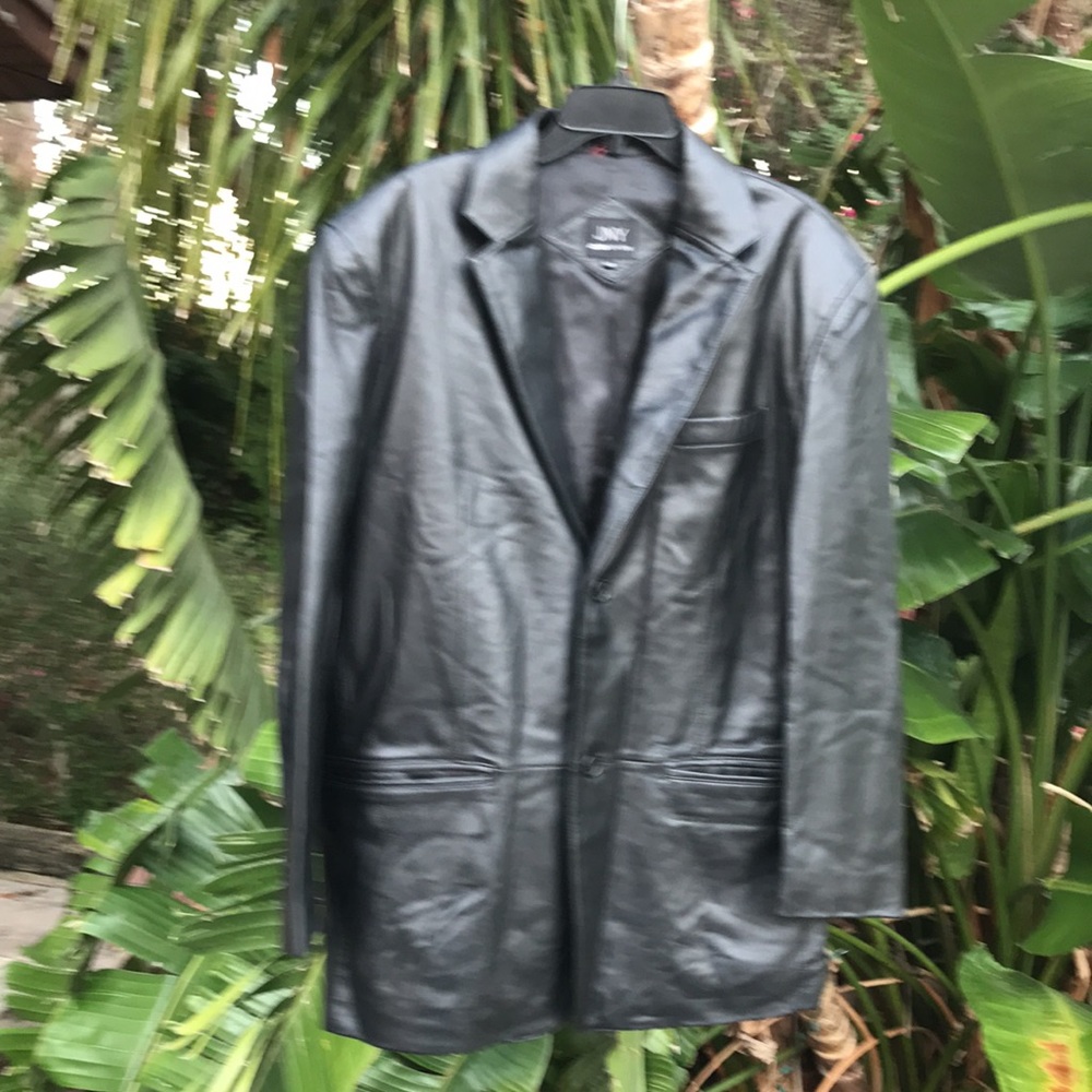 Jones New York leather blazer or jacket - Picture 10 of 16